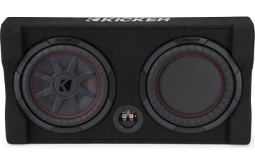 Picture of Sealed downward-firing enclosure with 10" shallow-mount subwoofer and passive radiator